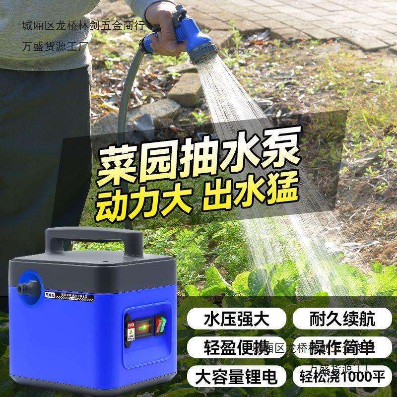 抽水泵充电式菜地浇水机淋浇菜神器农用浇地家用锂电抽水机灌溉机