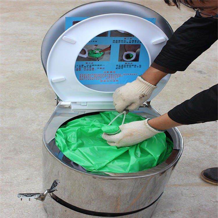 移动厕卫生使用方便避难硐室用坐便器矿用应急集便器