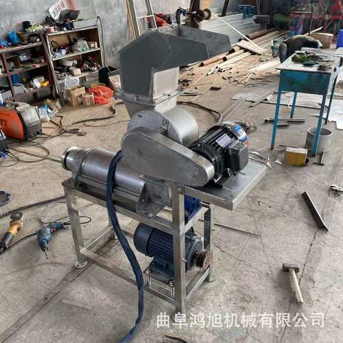 西兰花大型压榨机青桔荠菜螺旋式挤汁设备莴苣苦菊全自动果汁压榨