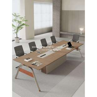办公会议桌长桌简约现代会议室桌椅组合小型会议桌子接待洽谈条桌