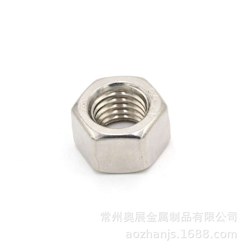 不锈钢304材质 GB6175 不锈钢六角厚螺母