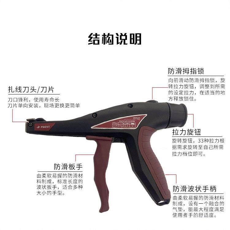 新款丹尼森PD05T扎带枪DannisomPD05T新款束线紧线钳线束工具
