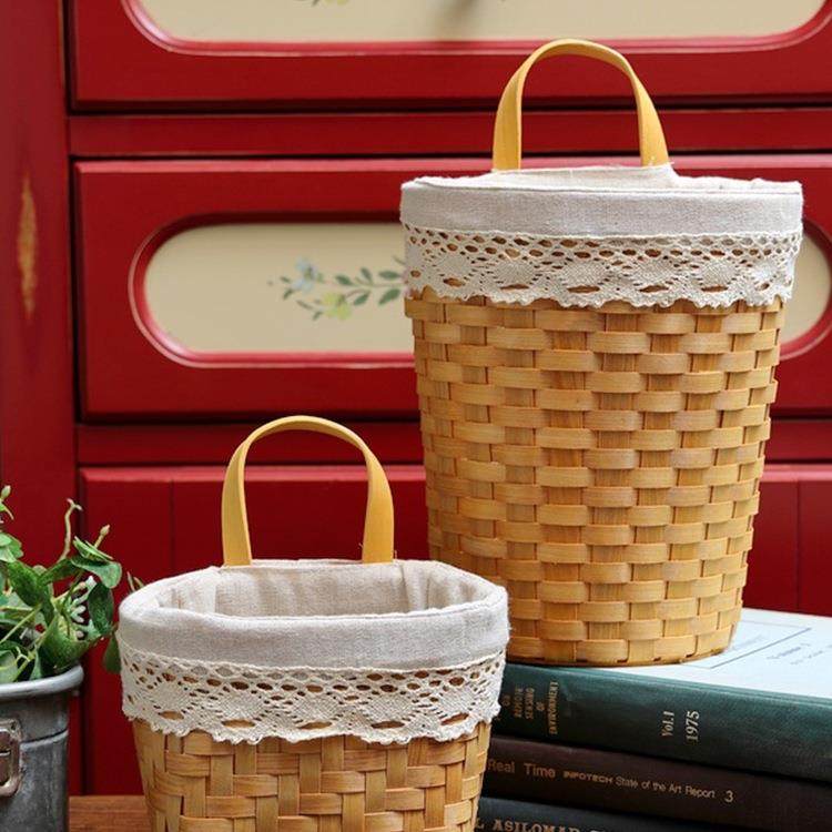 美式田园浅色柳编篮花器壁挂花篮手工做旧复古收纳多功能装饰篮,影音电器,更多影音配件,淘宝优惠券,粉丝福利购,淘宝优惠卷