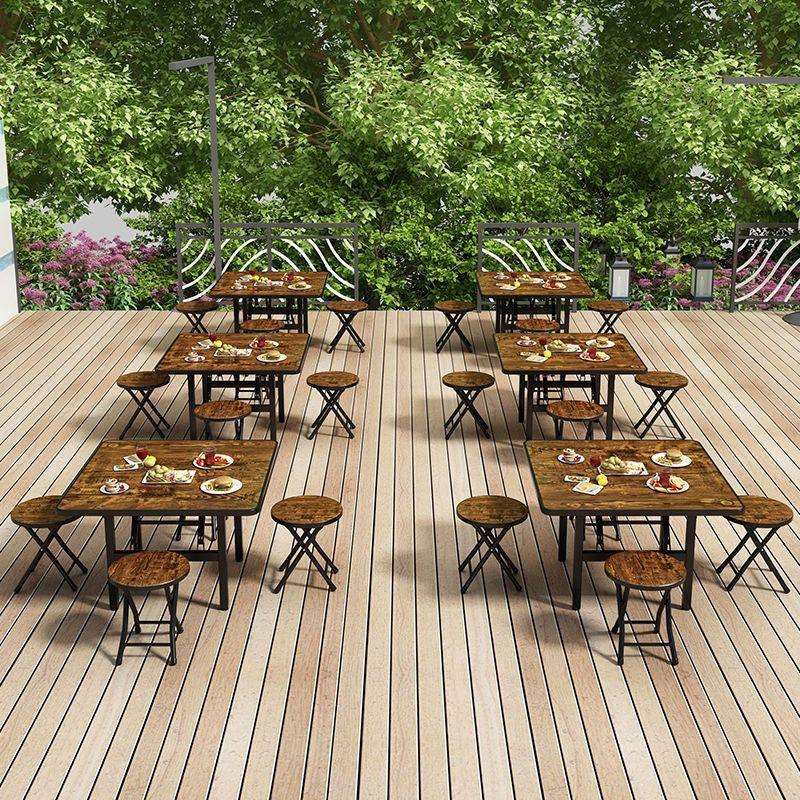 地桌可折叠矮桌家用吃饭小桌子户外摆地摊桌烧烤大排档桌子正方形