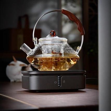 玻璃提梁茶壶加厚耐热玻璃蒸煮两用茶器养生壶电陶炉烧水壶茶具