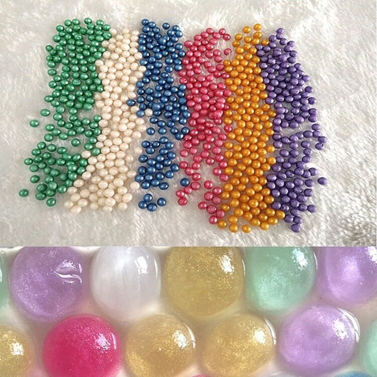 富贵珠彩光珠闪光金粉珠光珠泡大珠泡水海洋宝宝彩虹瓶吸水珠膨胀