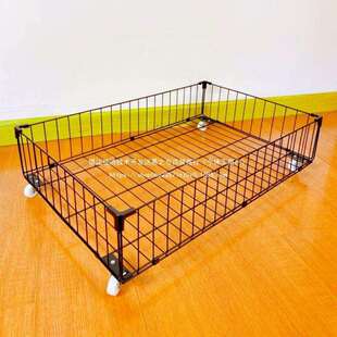 子带框透明可移动大容量可折叠滑轮盒床底收纳箱铁艺置物架扁平