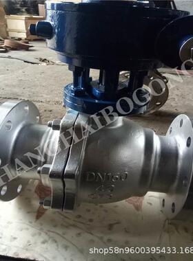 Q341F-64P 不锈钢高温球阀 DN125 涡轮硬密封球阀