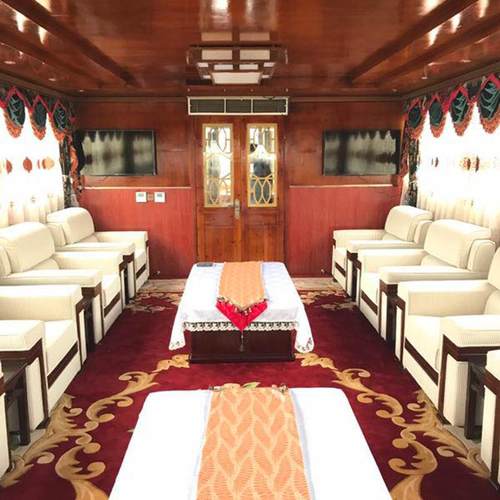 厂家供应 16米双层画舫 双层电动观光游船画舫木船