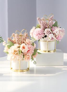 71TX轻奢装饰品家居饰品摆设装饰客厅茶几摆花前台电视柜假花摆件