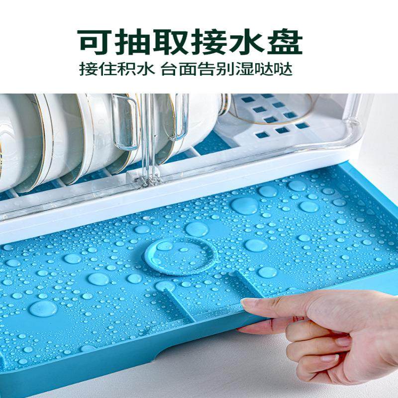 带盖碗架厨房置物架放碗餐具家用分层沥水架碗筷收纳盒装碟盘碗柜,厨房/烹饪用具,抹布架/厨房清洁收纳架,淘宝优惠券,粉丝福利购,淘宝优惠卷