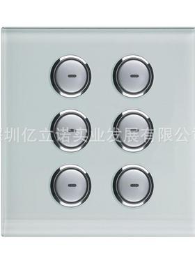 MTN6916_GF玻璃ULTI6键可编程控制面板智能照明控制系统功能面板