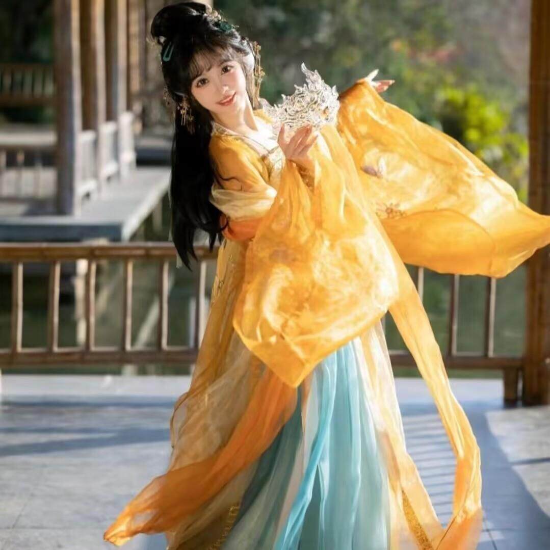 十二花神系列花神汉服国风大典走秀款重工刺绣齐胸女唐装