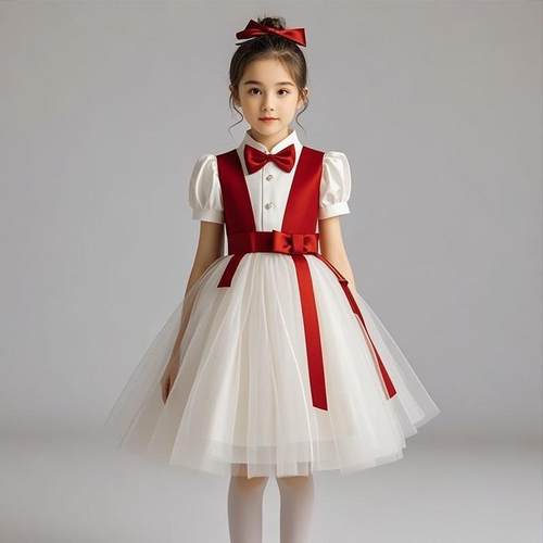 六一儿童合唱服装演出服男女童礼服中小学生表演朗诵纱裙大合唱团