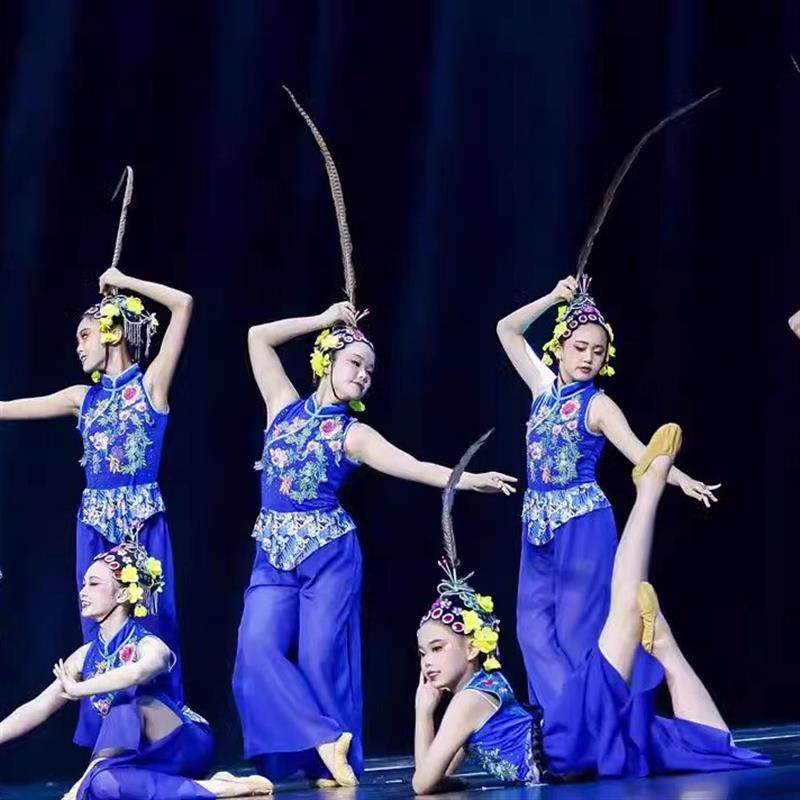 儿童小兰花国韵春华舞蹈戏服俏花旦演出服小红娘表演服粉墨春秋服