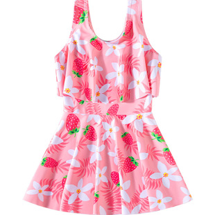 儿童泳衣2025新款 备 夏女孩连体速干游泳衣女童小中大童游泳训练装