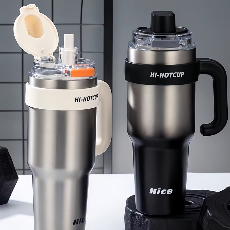 巨无霸保温杯大容量大号男士2025新款壶陶瓷内胆车载水杯子冰霸杯