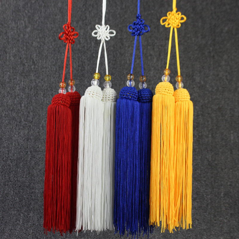 冰丝剑穗 专业长剑穗木兰长穗古风短剑穗子中穗剑须太极剑穗