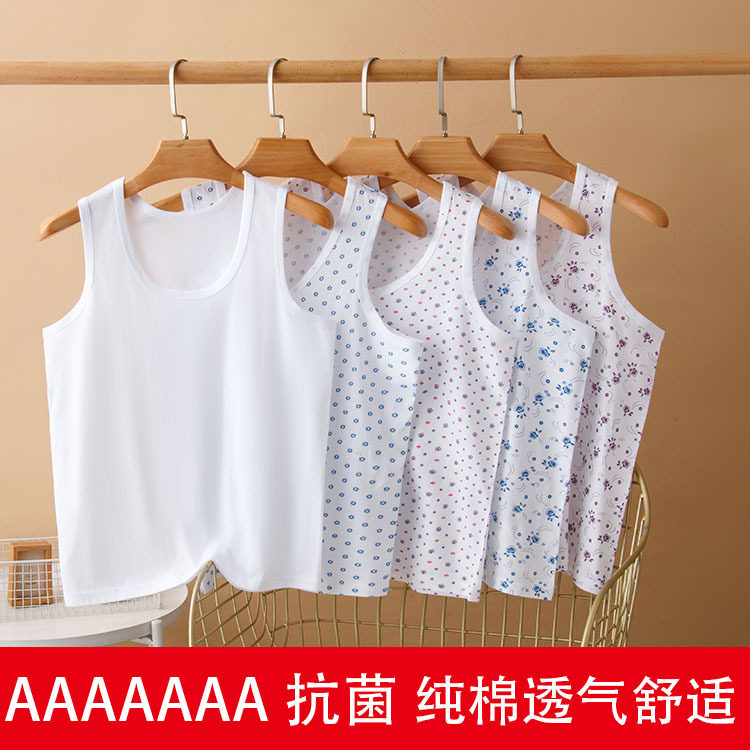 中老年女士纯棉宽松背心马甲|