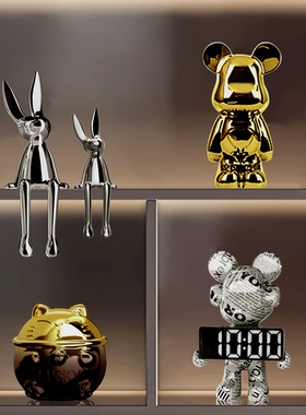 客厅酒柜红酒架高级感装饰摆件