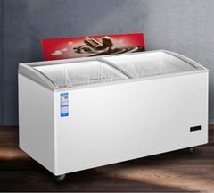 海尔冰柜商用展示柜冷冻冷藏保鲜柜玻璃门冰柜冰激凌雪糕卧式冷柜