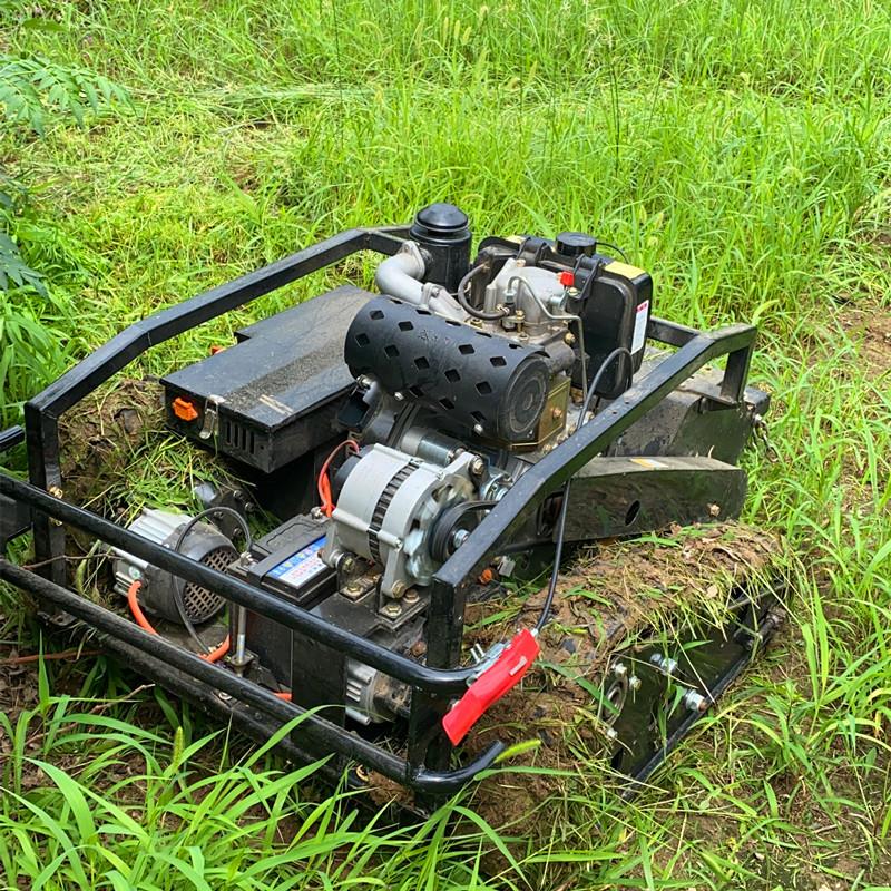 厂家销园售多功KLA荒能履带果式开割草机 越野坦克远程遥控除草机