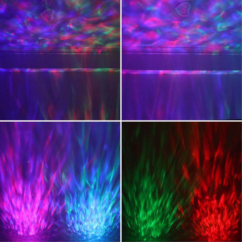 LED水火纹灯海洋动态水纹投波影 七水纹灯彩旋转小魔球灯灯舞台氛