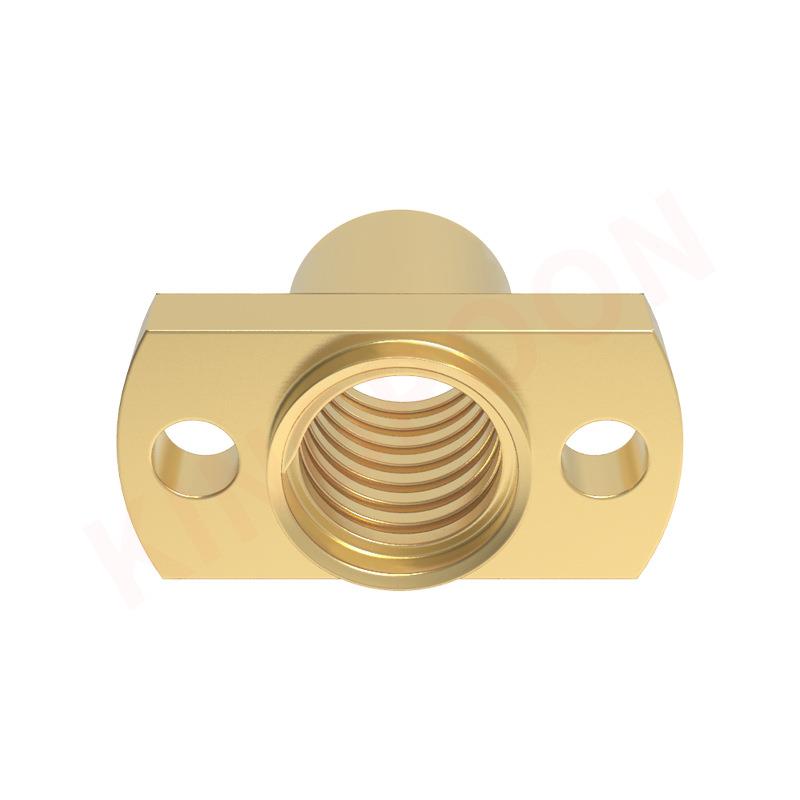 启D打庞印兰机配件 H型双切边法T8丝杆螺母螺距2mm导程2/B10268mm