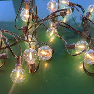 圣VBP诞装 饰220V规美规户G40外串民宿露营g40灯220欧 饰灯串庭院装