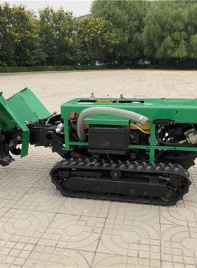 山地果园履带一开沟机田 多能园管理机 多功NQM能柴油机施肥回填