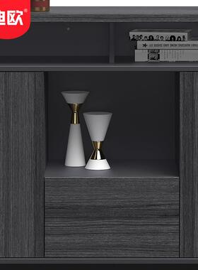 定制现代LS-S0130领尚系资列办公柜木质料柜储柜落地件柜分类格文