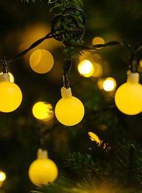 太阳阳能磨砂球串圆球花园庭院台灯灯氛围营地帐挂篷露营IBE布置