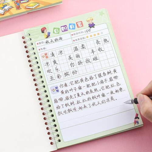 新款直销小学生日积月累阅读摘记本文具读书笔记本好词好句摘录摘