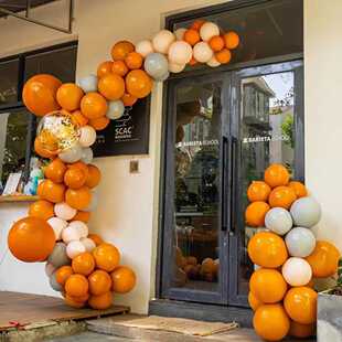 新款直销2026马年开业石榴红色气球装饰生日派对布置拱门婚礼订婚