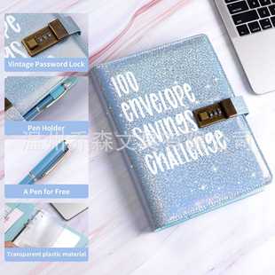 新款直销跨境100Envelope savings Challenge情侣100天存钱挑战活