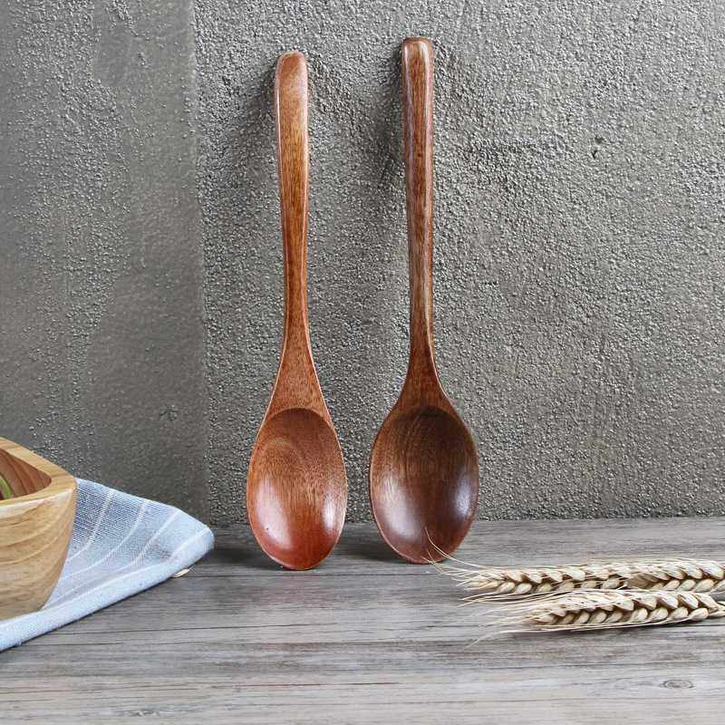新款直销20cm原木勺子环保老漆食用级勺子家用木质调羹小木勺汤勺,餐饮具,咖啡勺,淘宝优惠券,粉丝福利购,淘宝优惠卷
