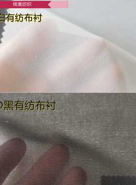 新款直销现货供应衬布服装粘合衬30D50D75D粘合衬布轻薄有纺布衬8
