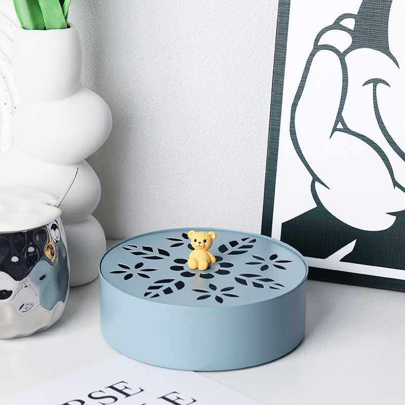 新款直销创意铁艺蚊香盒蚊香架家用户外防火香薰炉大号带盖蚊香盘,收纳整理,蚊香收纳盘/盒/架,淘宝优惠券,粉丝福利购,淘宝优惠卷