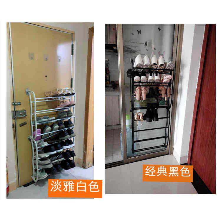 新款直销简易免打孔壁挂式门后鞋架收纳置物架经济型收纳鞋柜宿舍