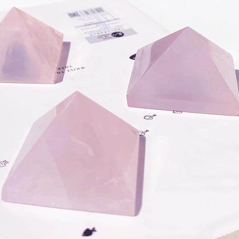 新款直销天然水晶金字塔摆件 水晶工艺品家居客厅玄关公室装饰桌