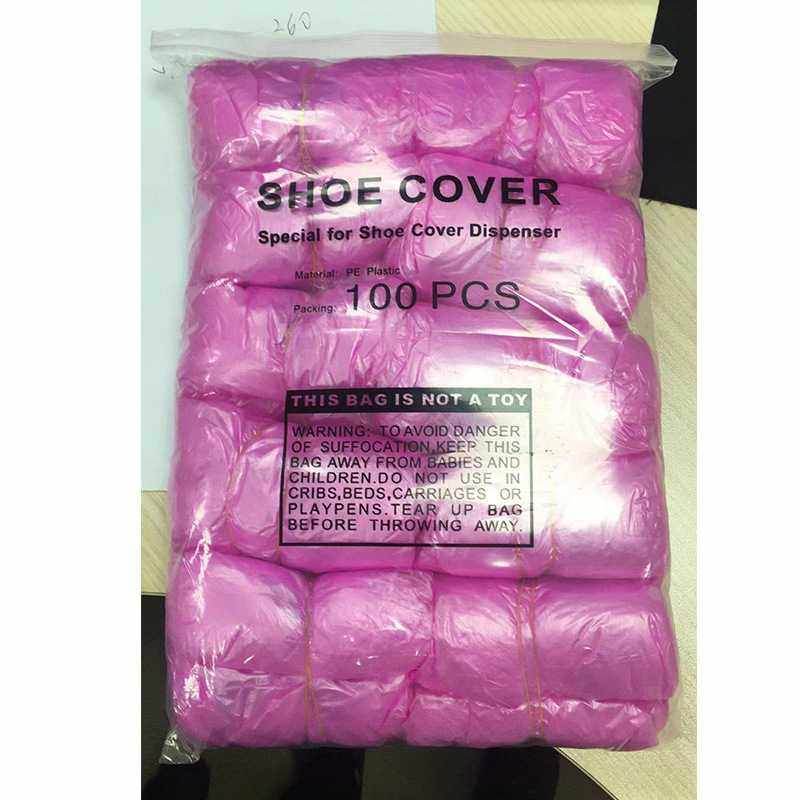 新款直销一次性防尘透气粉红色鞋套 家用办公塑料T型扣鞋套100只/,包装,网袋网兜,淘宝优惠券,粉丝福利购,淘宝优惠卷