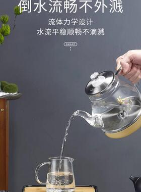 新款直销麦卓全自动底部双上水电热烧水壶泡茶桌专用嵌入式茶台一