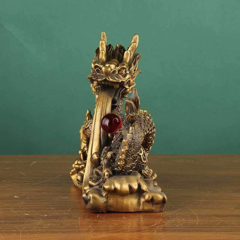 新款直销黄铜祥龙摆件生肖龙铜龙汉龙办公室客厅工艺品桌面铜器工,家居饰品,桌面摆件,淘宝优惠券,粉丝福利购,淘宝优惠卷