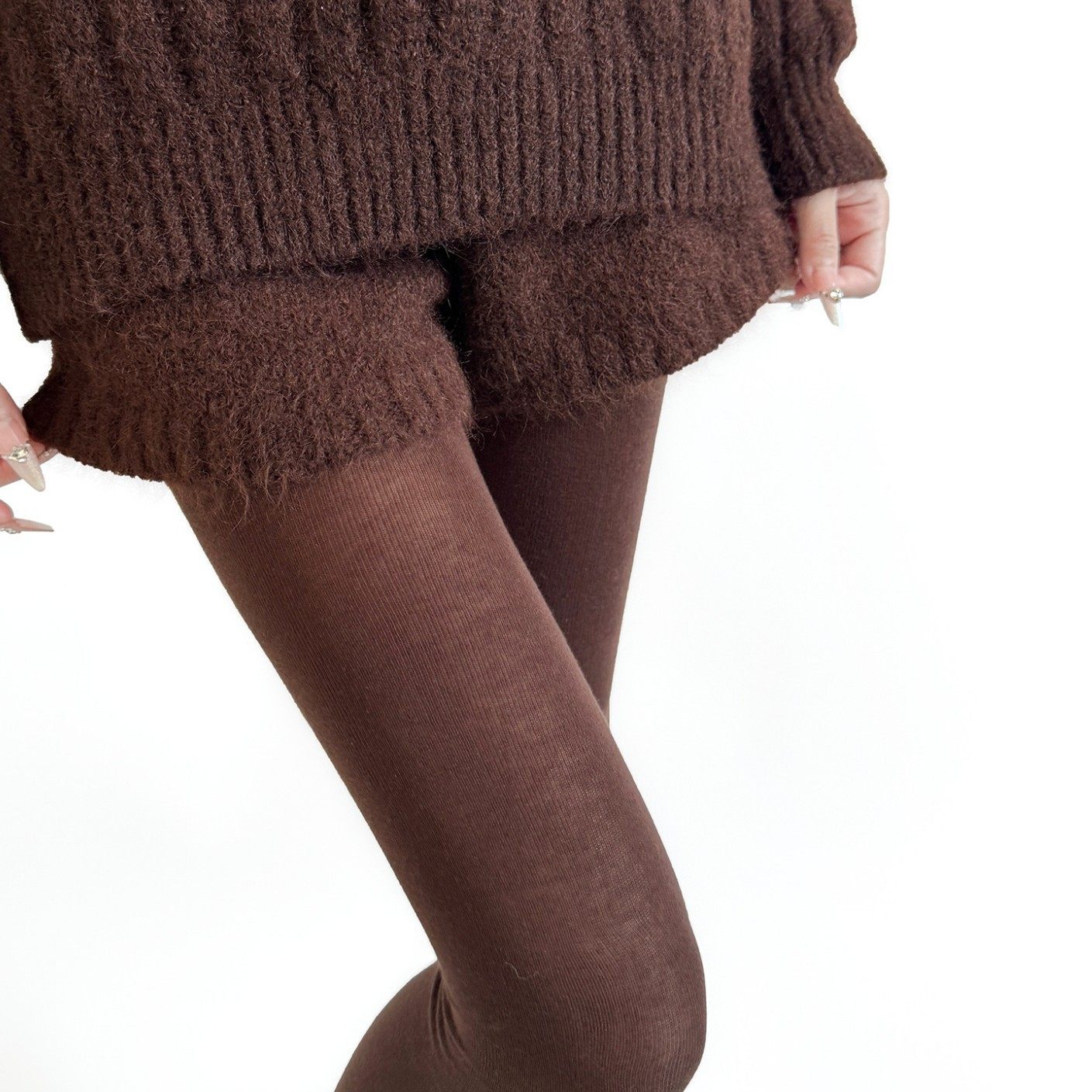 秋冬棉平板薄透连裤袜深灰色百搭显瘦咖啡色平纹打底裤灰色系连袜