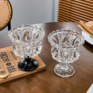 臻皿冰淇淋水晶杯甜品杯子收藏冷饮杯玻璃杯女高颜值轻奢高级感