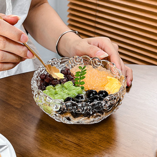 糖水雪糕酸奶燕窝小吃碗绵绵冰碗高颜值网红餐厅玻璃甜品碗碟套装