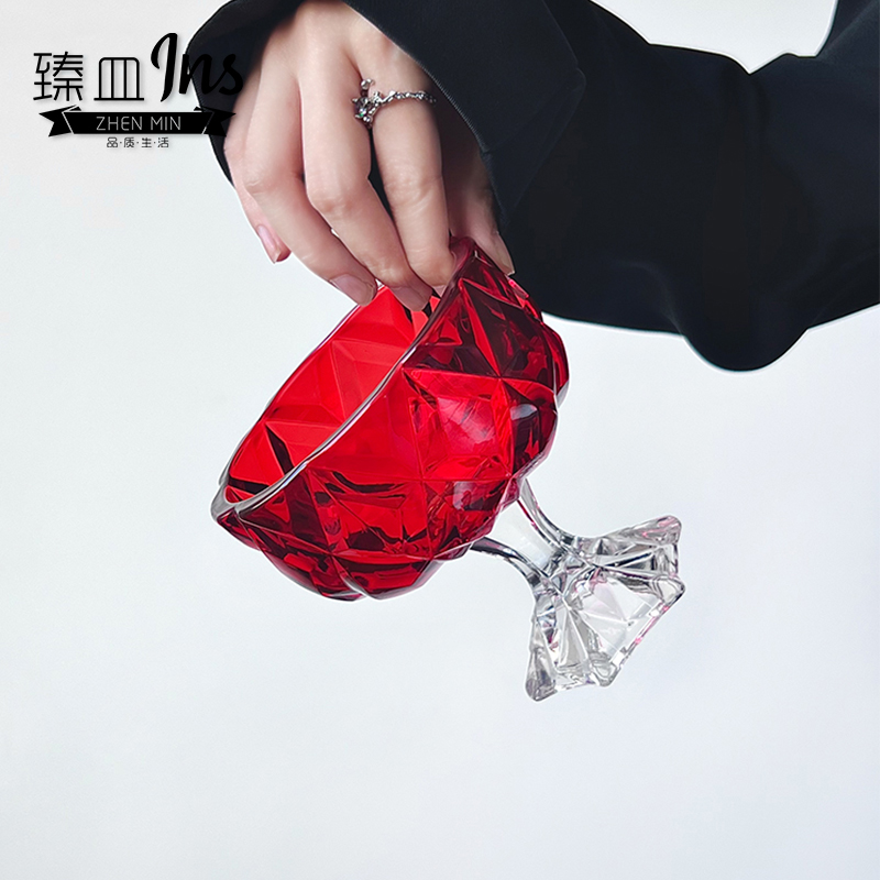 臻皿中式水晶玻璃280ml甜品杯