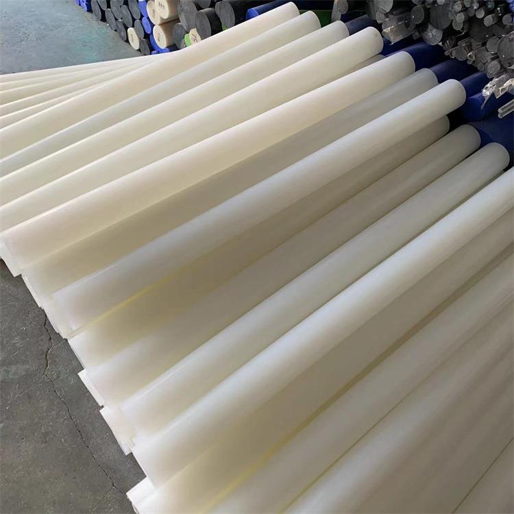 .厂家直供PP棒半透明PP尼龙棒工程塑料棒圆棒挤出级聚丙稀棒塑料