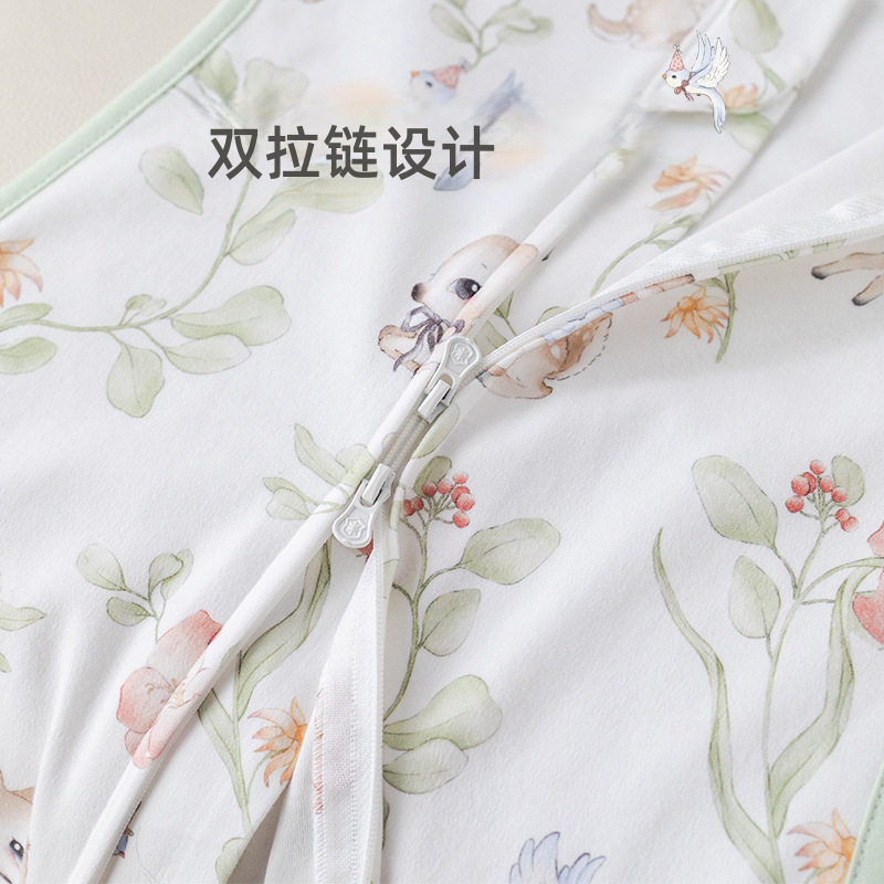 婴儿睡袋针织棉防惊跳宝