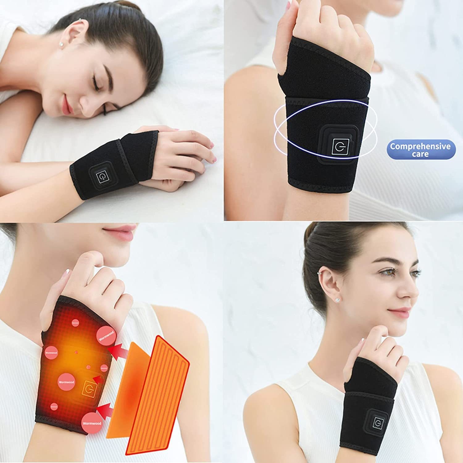 智能温控电热护腕带艾灸
